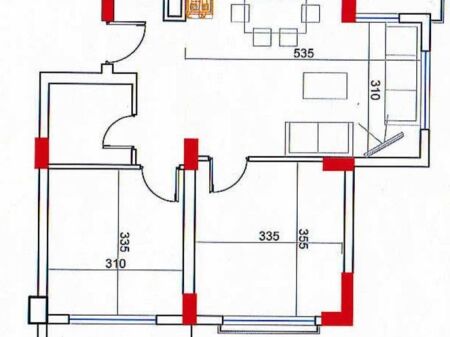 Appartamento 2+1 in vendita nella Baia di Lalzi 145.000 €