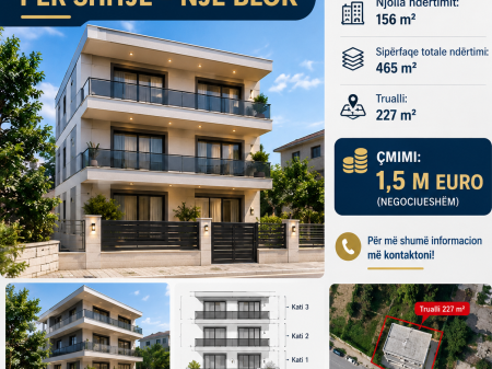🏢 3-story building for sale in Bllok💵1.5 MILLION €