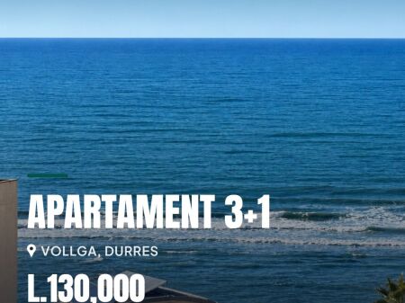 🏠 Apartament 3+1+2 me pamje deti per Qira ne Vollga, Durres