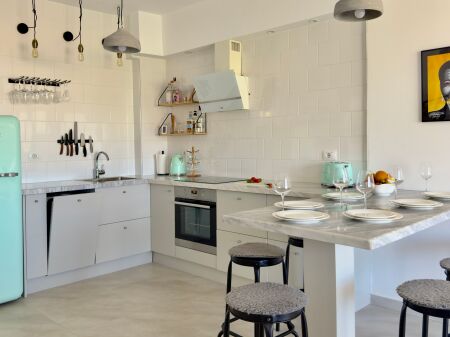 Stylish 2-Bedroom Apartment with Sea Views, Steps from Santa Quaranta Beach, Saranda 