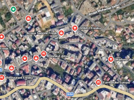 Shitet apartament 1+1 në Fresk, Rruga Muhamet Deliu, Tiranë.