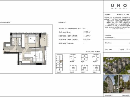 Ajka Residence, 5-Maji  For sale, 1+1 Apartment