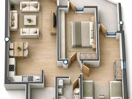 2+1 apartment in Marea Resort, Qerret – Unit 18