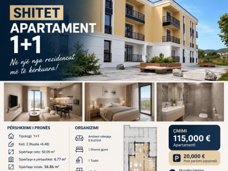  SHITET APARTAMENT 1+1 | OAZ TIRANA 2