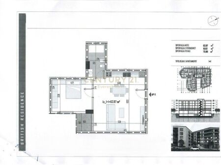 1+1 APARTMENT FOR SALE – BRITANIA RESIDENCE, PASKUQAN