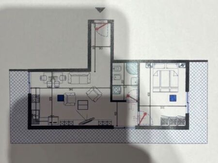 Shitet apartament 1+1 ne Yzberisht , Bulevardi Migjeni