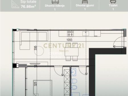 🌆SHITET APARTAMENT 1+1, Bulevardi “Bajram Curri”