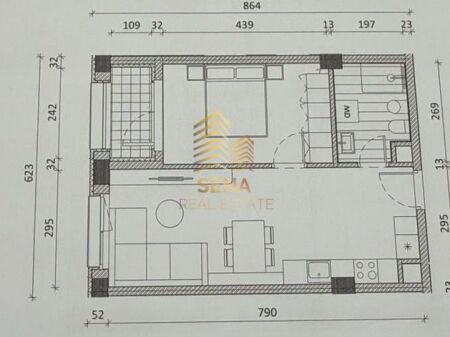 For sale, Bargain 1+1+Balcony Apartment, Ali Demi- Kadiu Residence, 86,400 euros