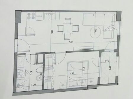Shitet apartament 1+1 tek Rezidenca Venatino 4 , Kamez , Institut .