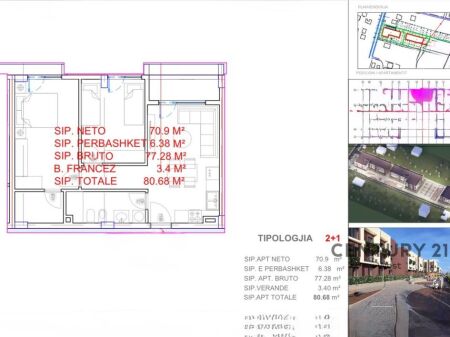 Për Shitje - Apartament 2+1, Lemon Park Residencë, QTU
