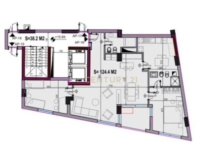 APARTAMENT 2+1 NË SHITJE | PRANË STADIUMIT AIR ALBANIA