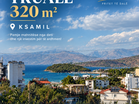 Shitet truall ksamil pamje nga deti 320m2