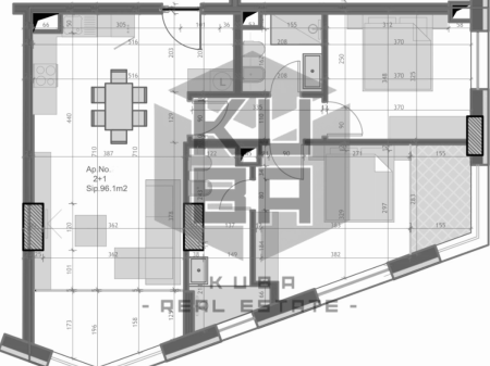 Apartament 2+1+2 pranë Kryëzimi i Farmacisë 10.  226'000€ i negociueshëm