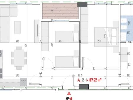 For sale, 2+1 Apartment, Ilyrian Residence, Tirana.