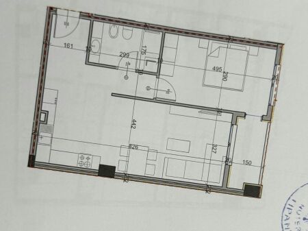 Shitet apartament 1+1 tek Kompleksi Aluna , Paskuqan .