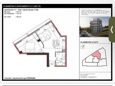For sale, 1+1 apartment, Aluna Complex, Paskuqan