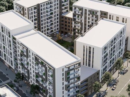 Shitet apartament 2+1+2 ne zonen e Kinostudios prane Kompleks East Side Living, Tirane. ID 5877