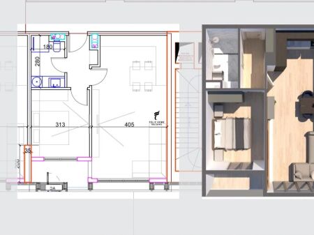 SHITET APARTAMENT PREMIUM 1+1 PARKU OLIMPIK 225.000 EURO  FH-99858
