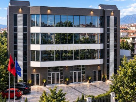 A 4-story business building is offered for rent, located in one of the most accessible areas of Tirana, near Rruga e Kavajës, behind the Globe center.