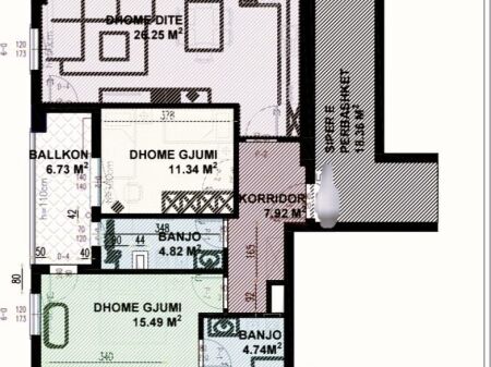 **SHITET APARTAMENT 2+1 – KOMPLEKSI GUCE**