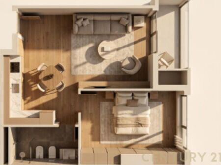 SHITET APARTAMENT 1+1 PRAPA CASA ITALIA 101,200 € 9,152,000 Lekë