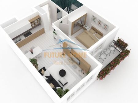 Shitet,Apartament 1+1,Kodra e Diellit 2,Tiranë